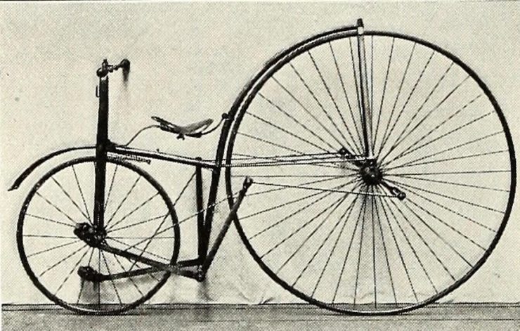 В 1879 году Гарри Джон Лоусон соорудил свой «bicyclette ordinary»